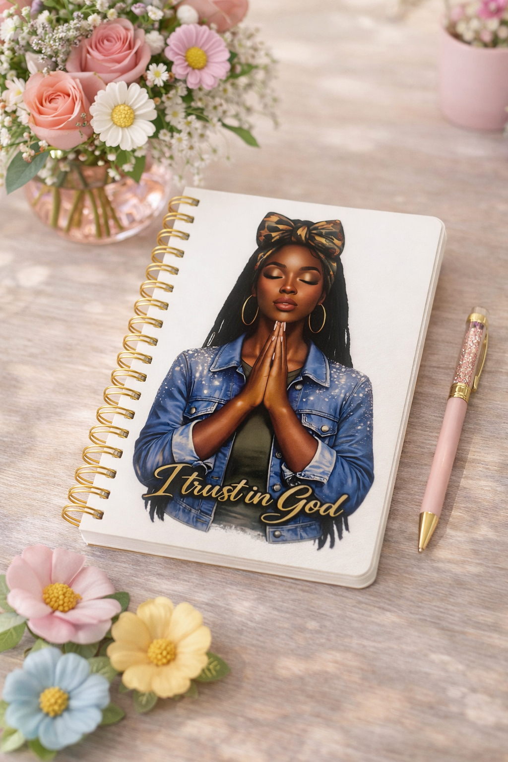 Uv 5x7 Praying Woman decal