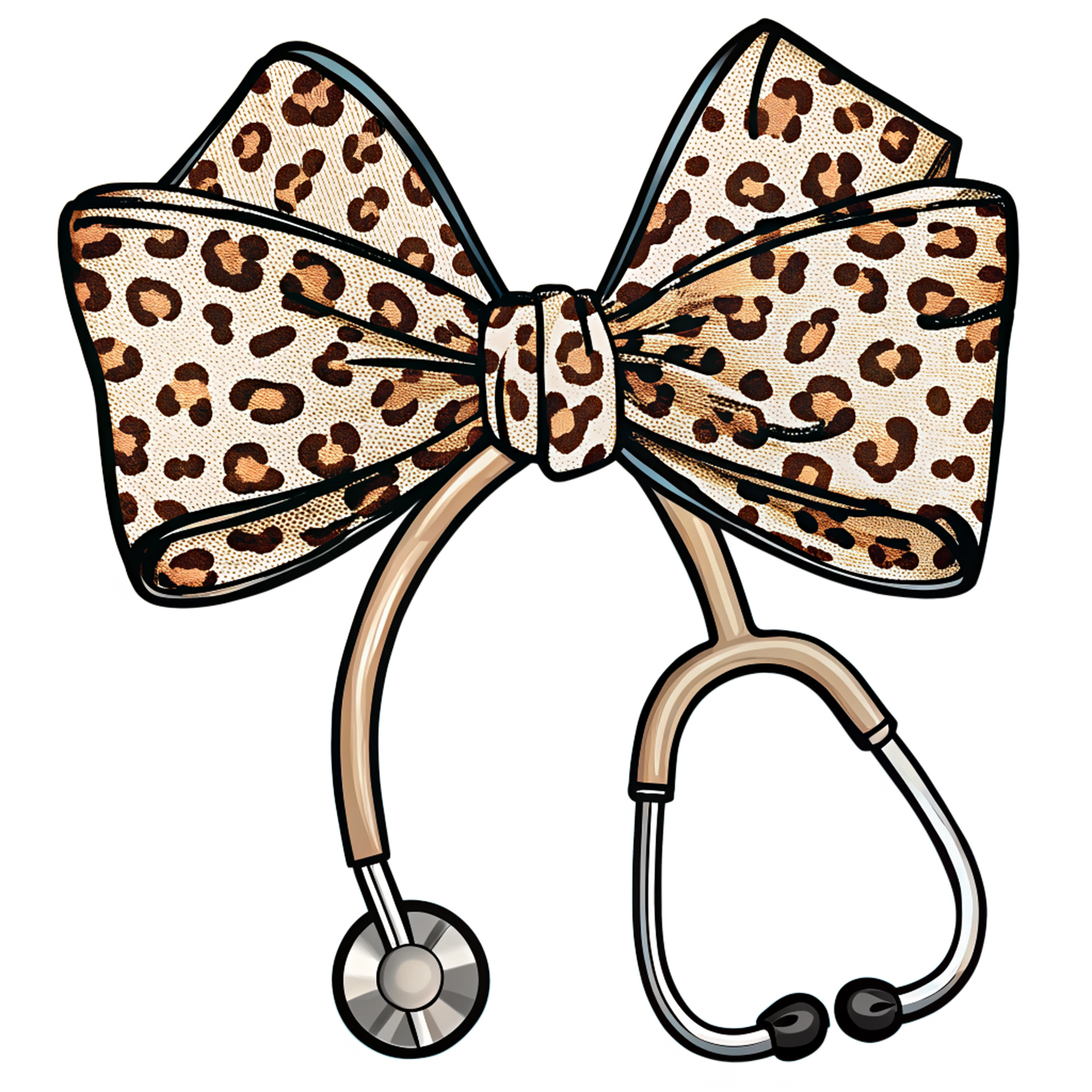 Sublimation Print/ Bow Stethoscope