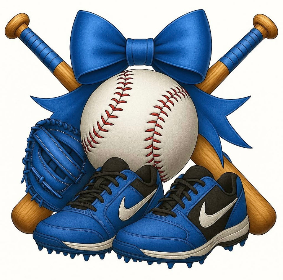 Sublimation Print/ Softball Girl Blue