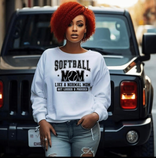 Screen Print/Softball Mom