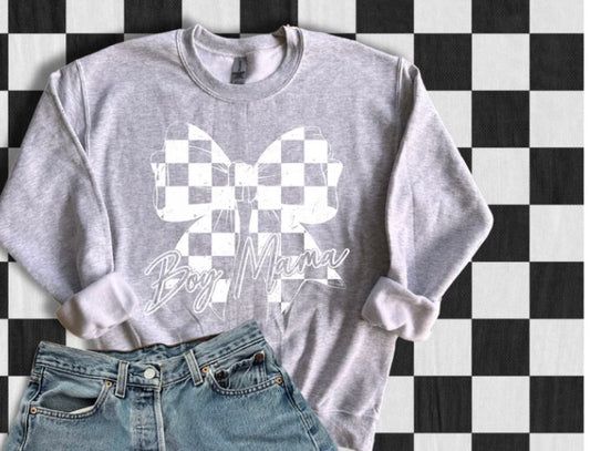 Screen Print/Boy Mama Checkered