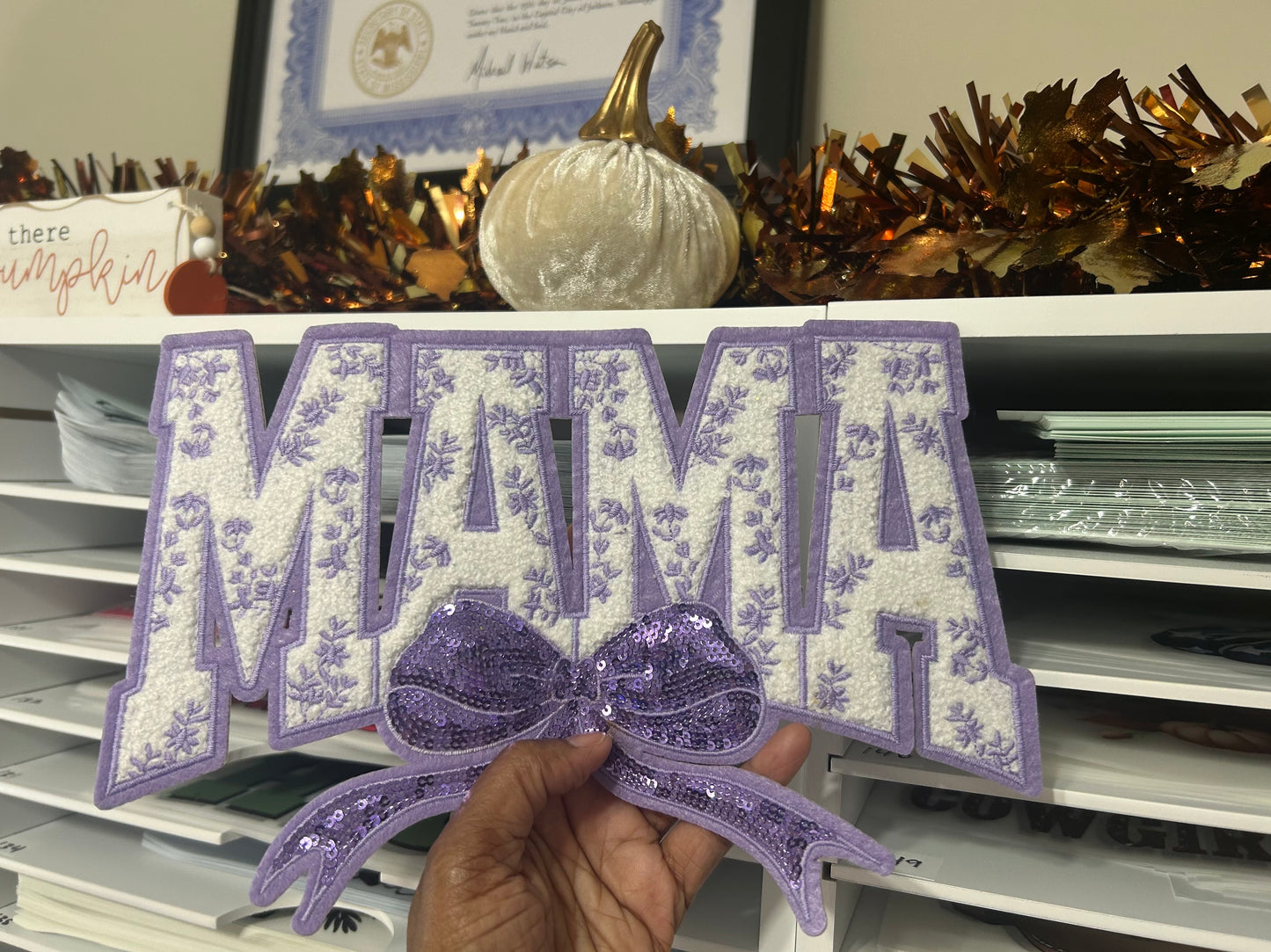 Chenille Patch/Mama