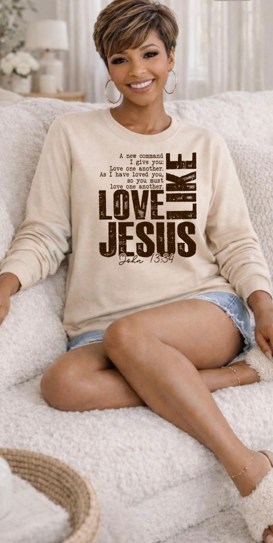 Screen Print/ Love Like Jesus