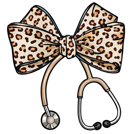 Sublimation Print/ Bow Stethoscope