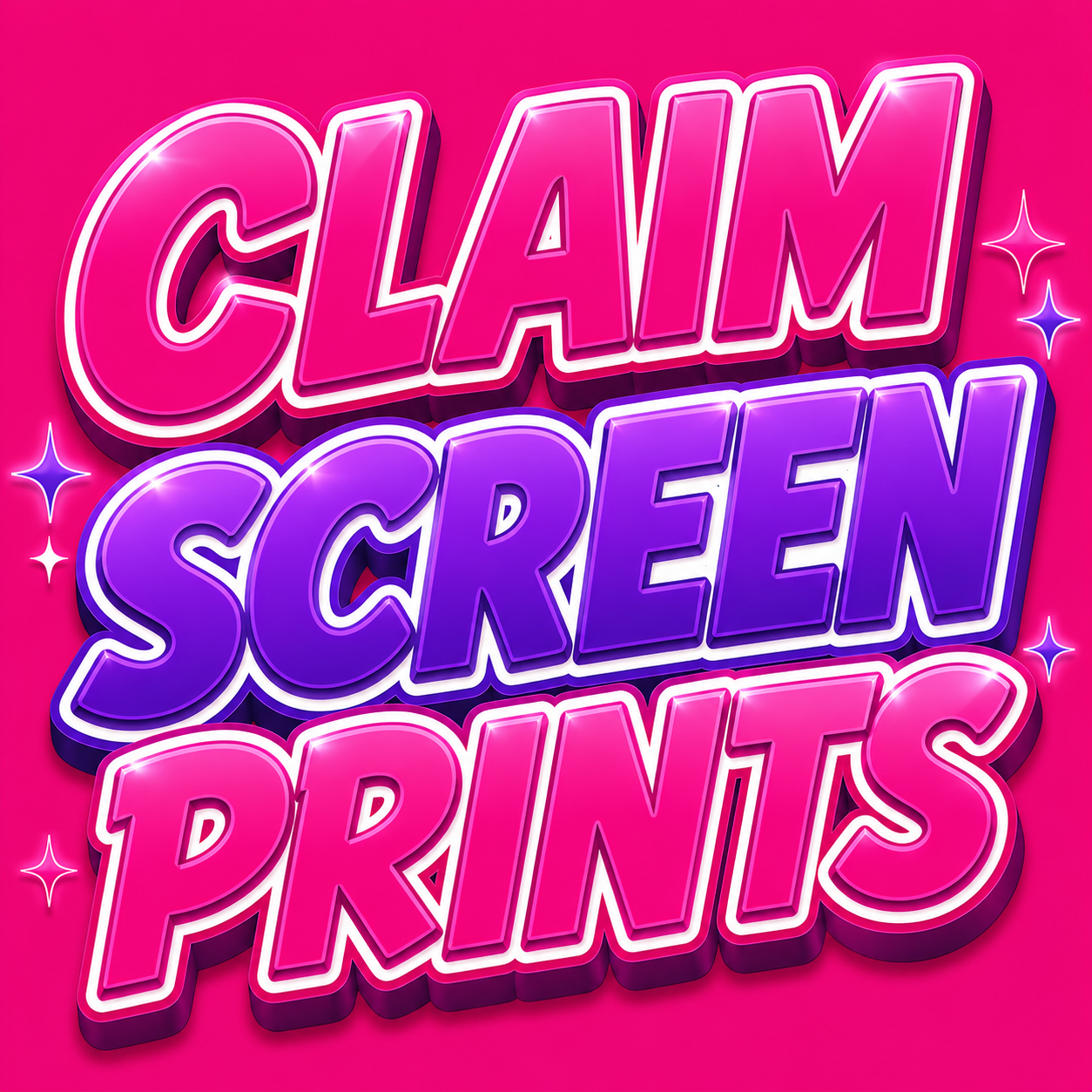 CLAIM SCREEN PRINTS