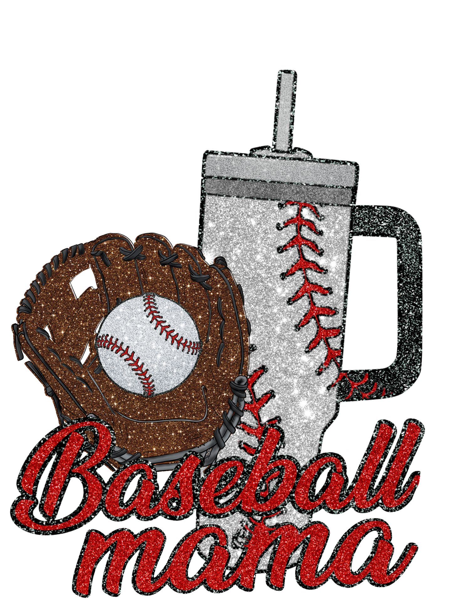 Sublimation Print/Glitter Baseball