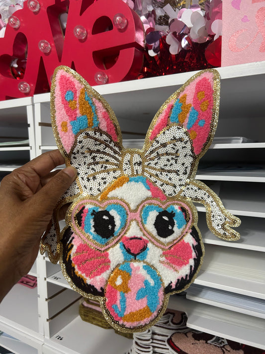 Chenille Patch/Bubble Rabbit