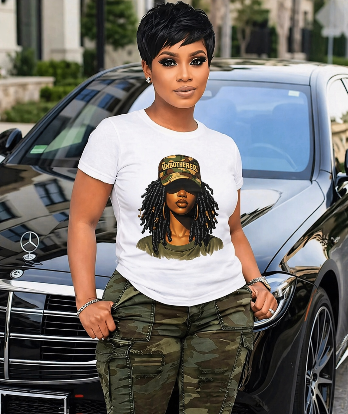 Unbothered Queen | Melanin Confidence DTF Print Transfer