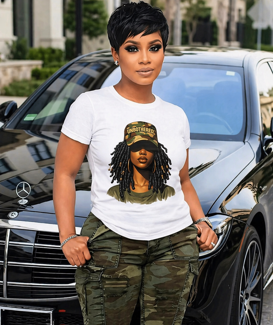 Unbothered Queen | Melanin Confidence DTF Print Transfer
