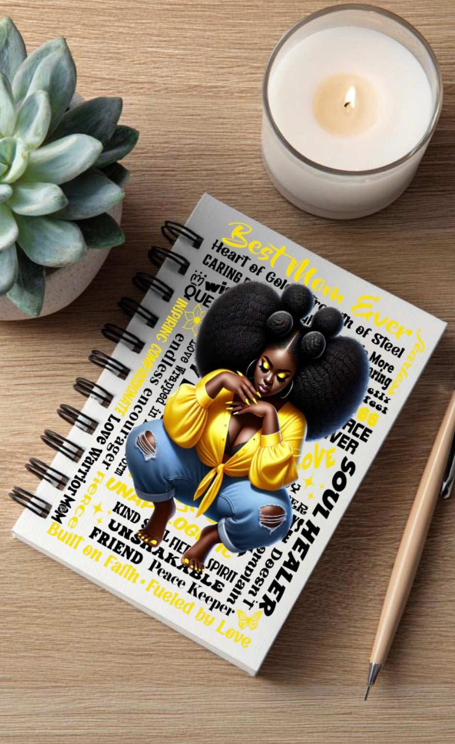 UV Journal Decal/Yellow Mom