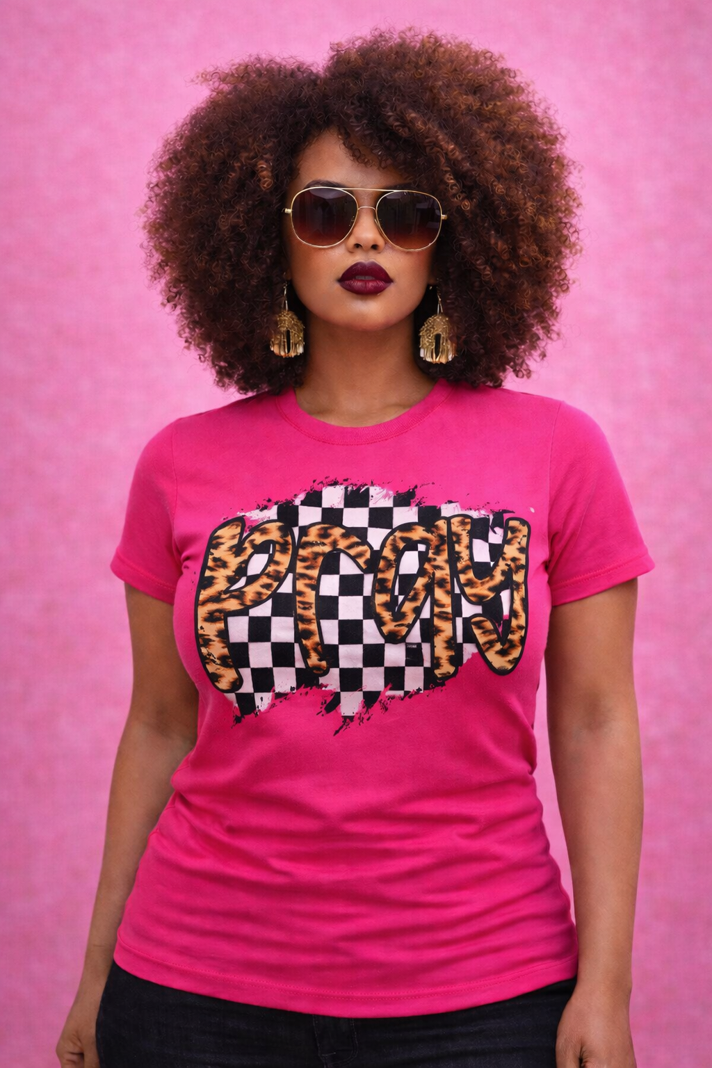 DTF Transfer/ Pray Checker Print