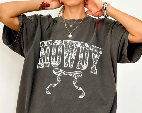 ScreenPrint/ Howdy Lace Bow