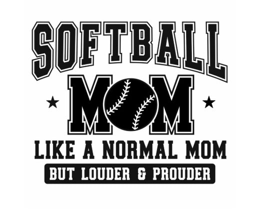 Screen Print/Softball Mom